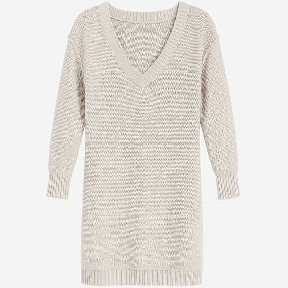 Steve Madden Taupe Knit Sweater Dress | Size L | NWT - Picture 1 of 4